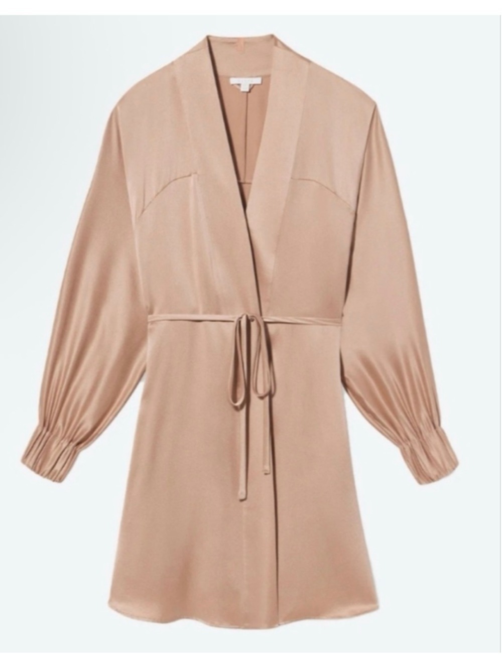 New Lunya Washable Silk Robe L/Xl Otium Tan